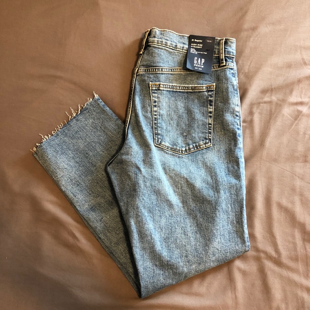 GAP High Rise Straight Jeans